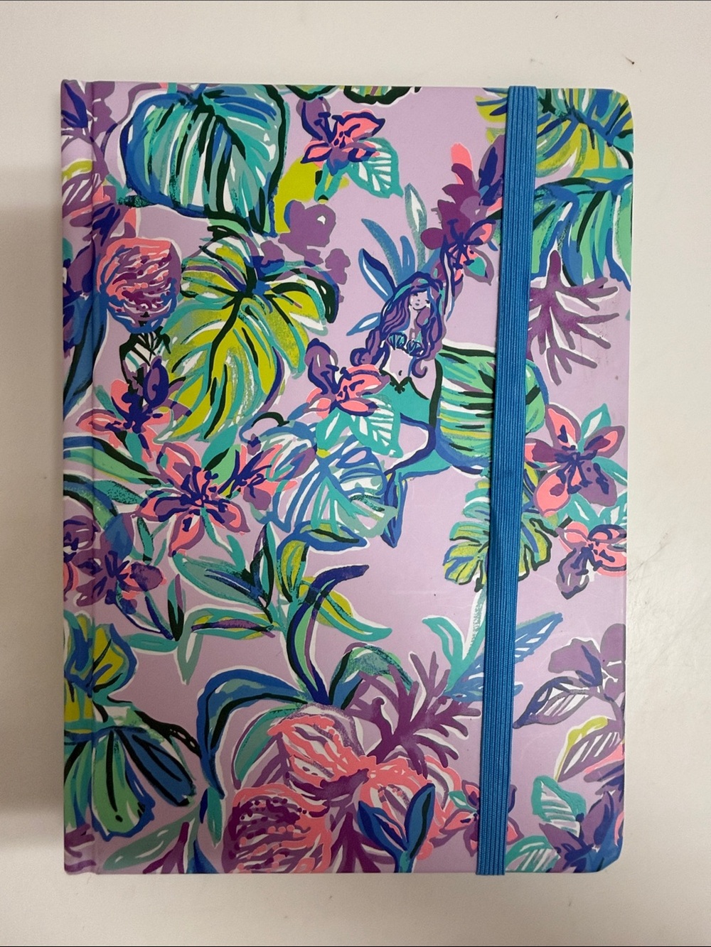 Lily Pulitzer Floral Tropical Hardcover Journal in Lavender and Teal